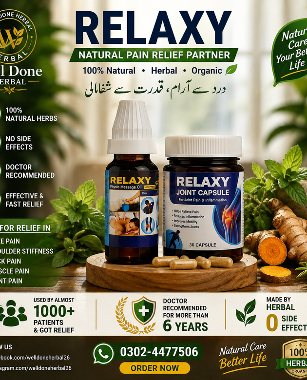 Combo Relaxy Massage Oil & Capsule