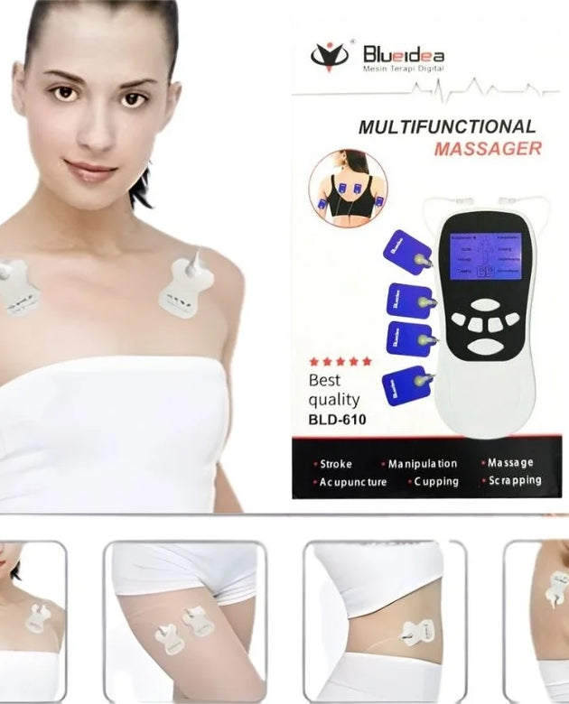 Digital Multifunctional Massager | Model  BLD-610  | Multifunctional Electric Pulse Massager for Pain Relief, Muscle Relaxation & Body Massage