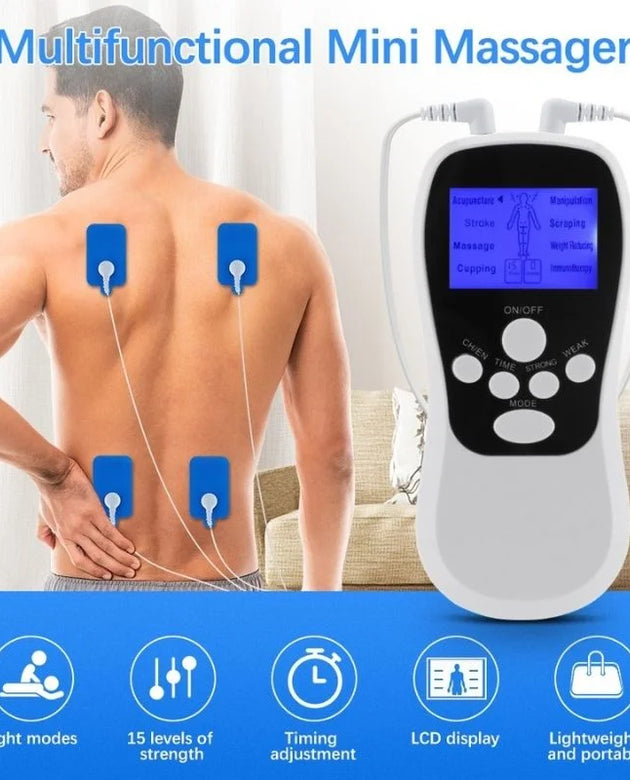 Digital Multifunctional Massager | Model  BLD-610  | Multifunctional Electric Pulse Massager for Pain Relief, Muscle Relaxation & Body Massage