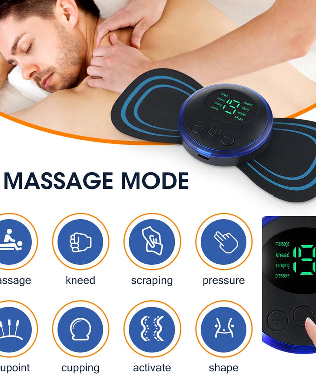 EMS Butterfly Portable Neck Massager | Mini Full-Body Muscle Relaxer