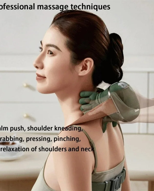 Neck & Shoulder Kneading Massager | Model BLD- 893 | Wireless Shiatsu Deep Kneading Massager with Heat | For Neck, Shoulders, Back & Body Relaxation