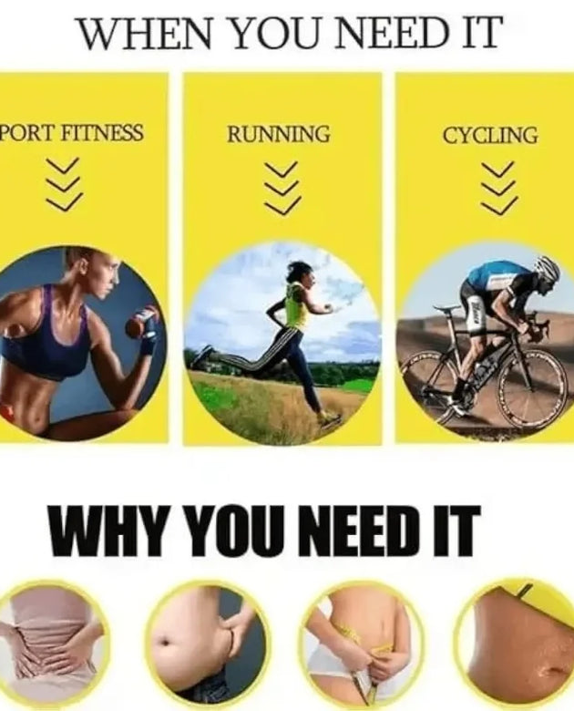 Waist Trimmer Belt for Men & Women | Adjustable Sweat Belt for Workout & Gym | Tummy Support & Body Shaper | Free Size | Pack of 1
